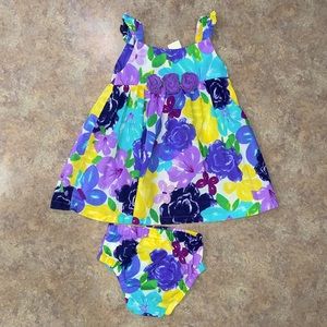 💜KOALA BABY Size 12M Floral Dress with Bloomers